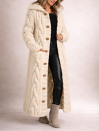 Elegante Cozy Coat mit Bauchbedeckung – Alltag, Freizeit