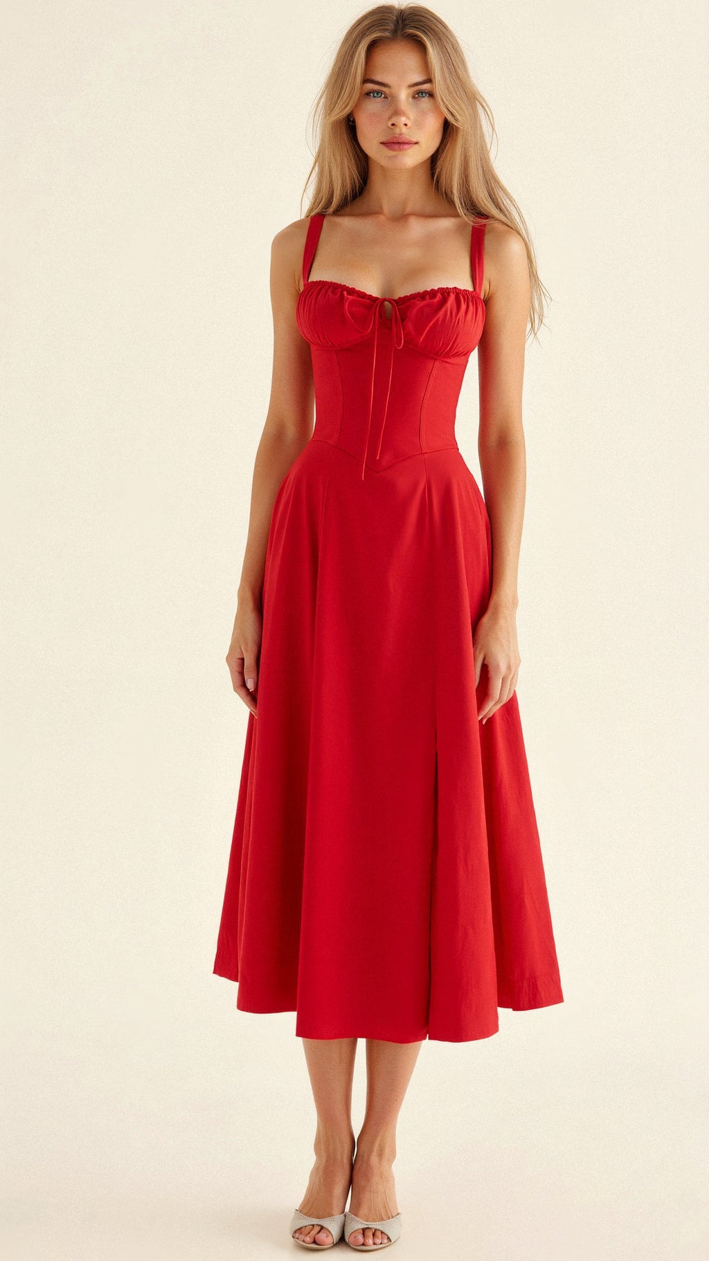 Corset Midi Dress for Women | Elegant Fit | Formal and Special Occasion Wear