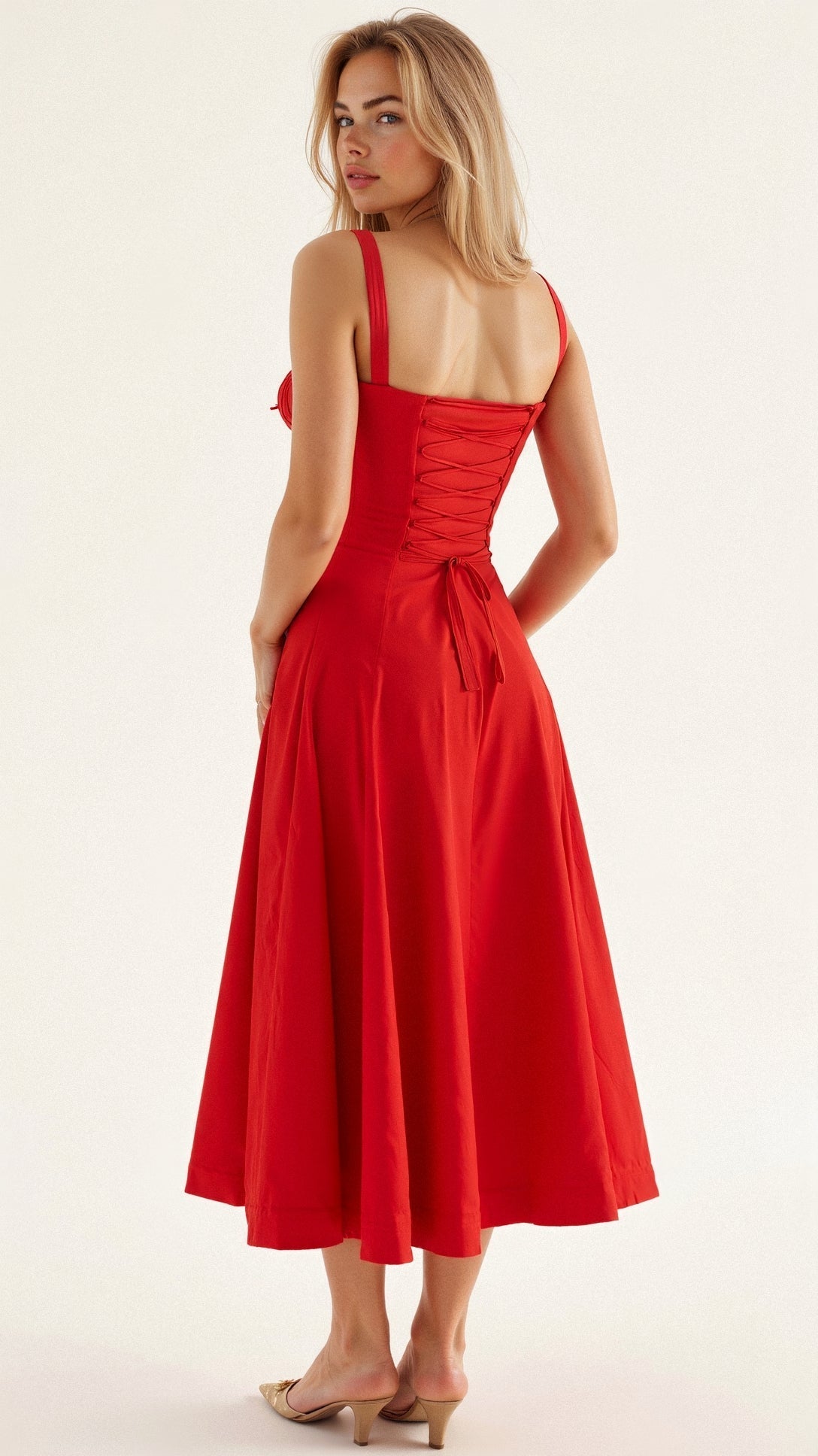 Corset Midi Dress for Women | Elegant Fit | Formal and Special Occasion Wear