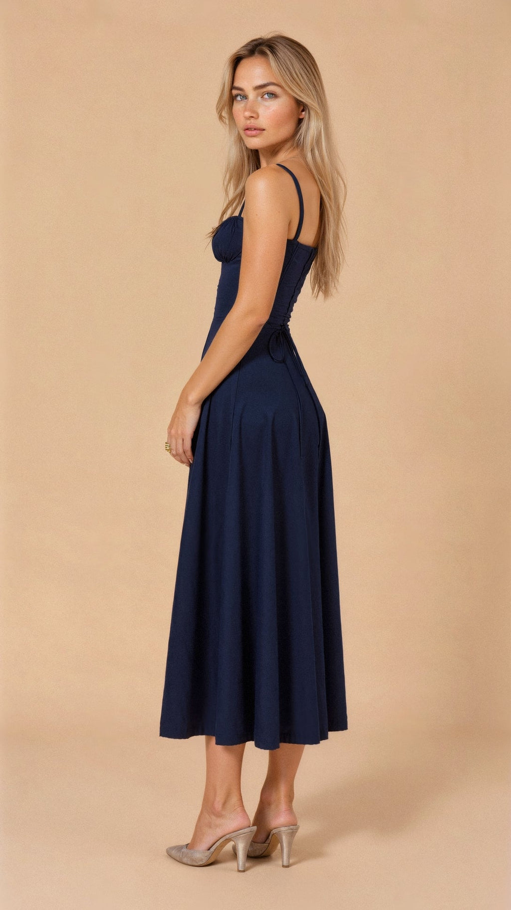 Corset Midi Dress for Women | Elegant Fit | Formal and Special Occasion Wear