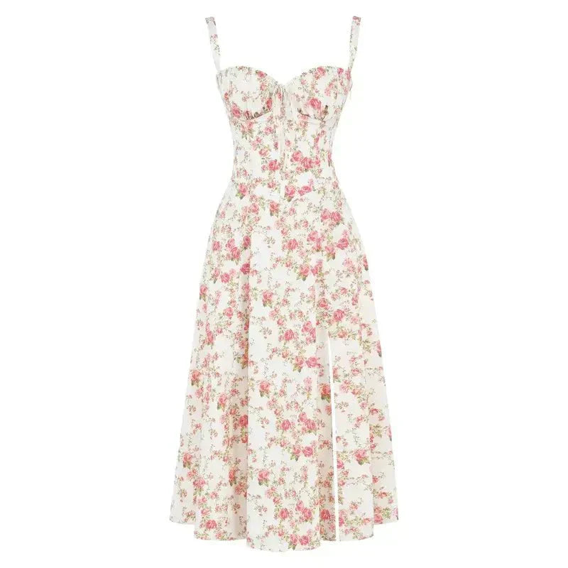 Corset Midi Dress for Women | Elegant Fit | Formal and Special Occasion Wear