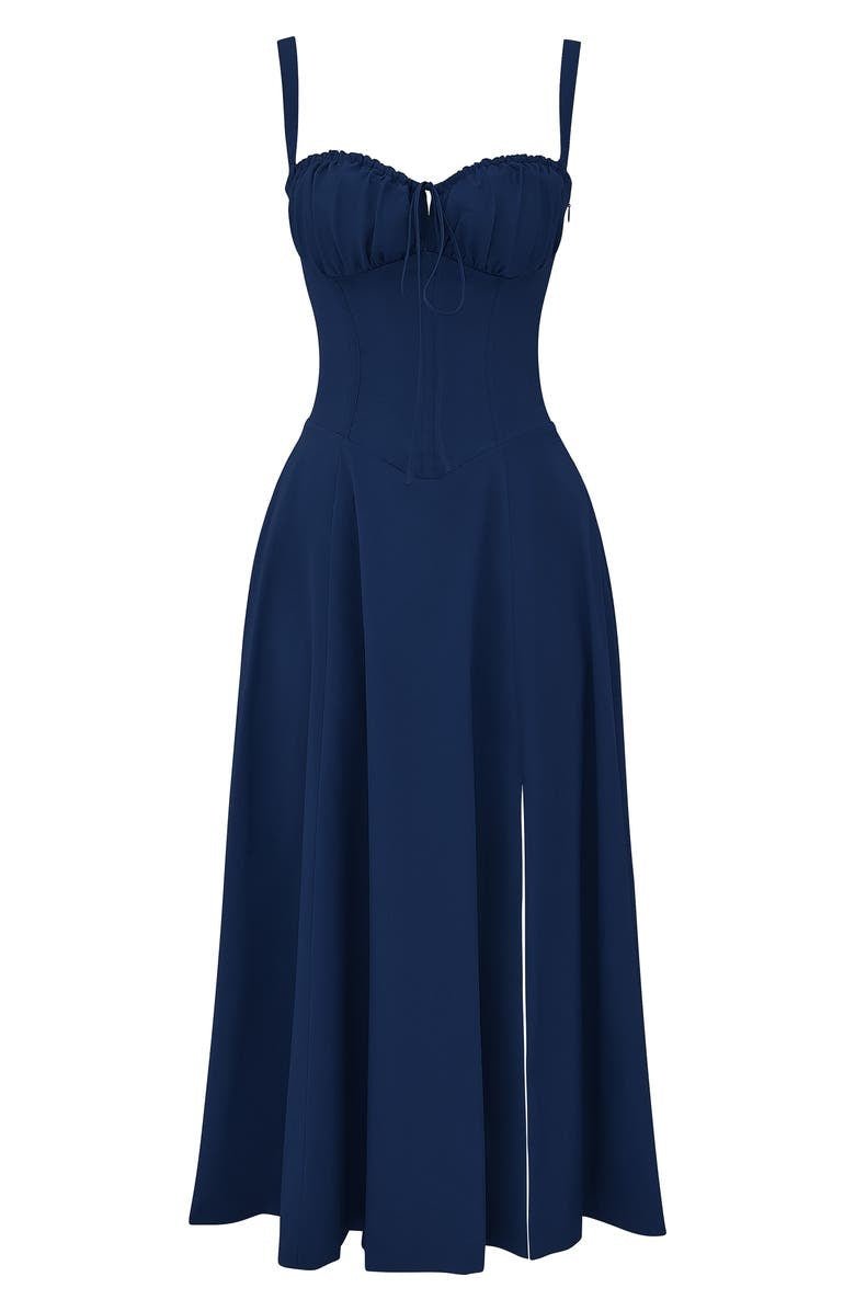 Corset Midi Dress for Women | Elegant Fit | Formal and Special Occasion Wear