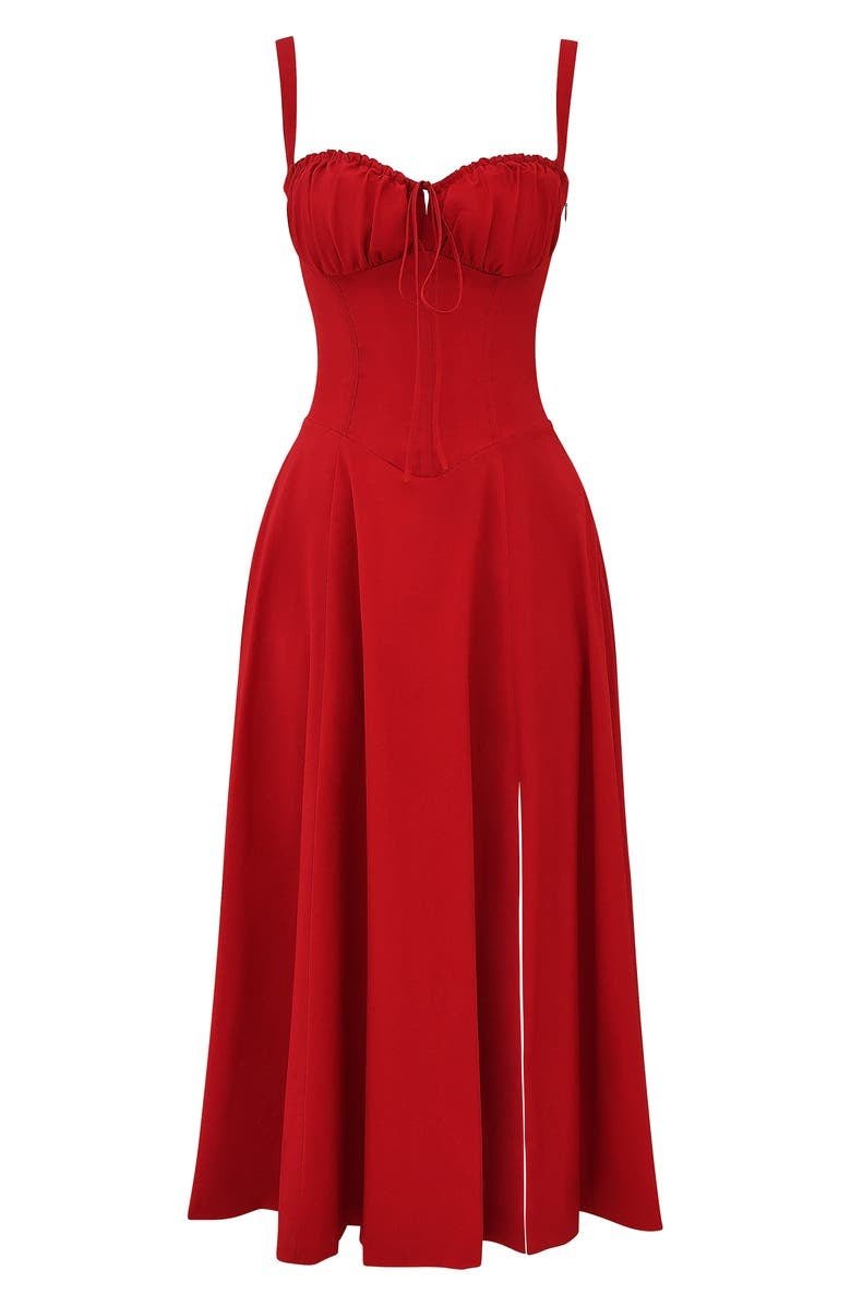 Corset Midi Dress for Women | Elegant Fit | Formal and Special Occasion Wear