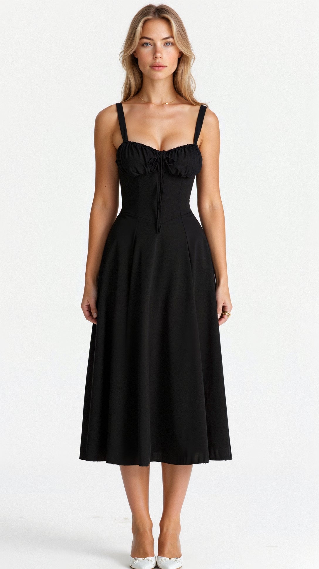 Corset Midi Dress for Women | Elegant Fit | Formal and Special Occasion Wear