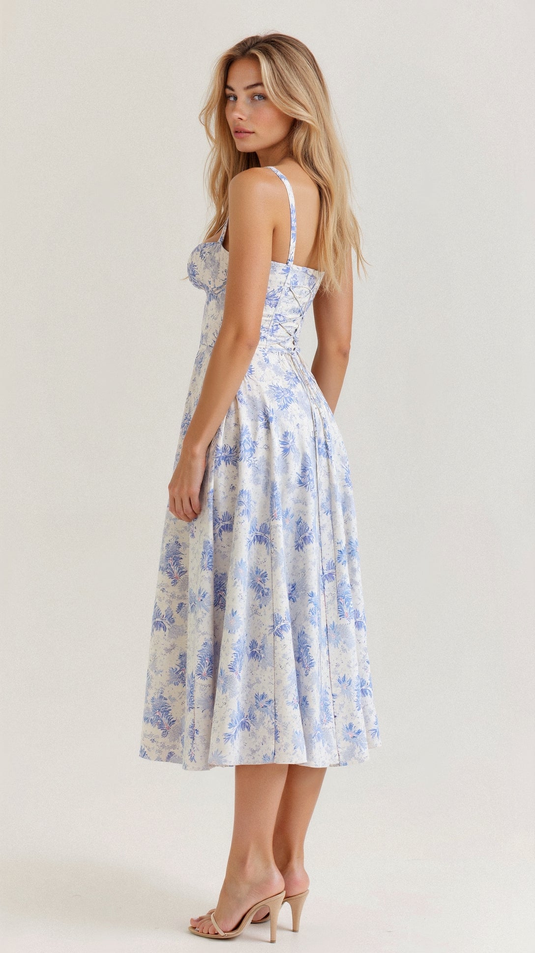 Corset Midi Dress for Women | Elegant Fit | Formal and Special Occasion Wear