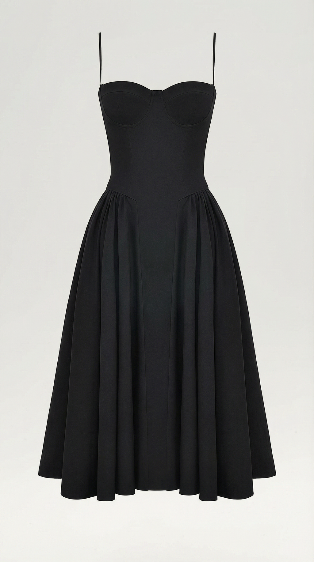 Corset Midi Dress in Elegant Fabric - Perfect for Formal Events and Special Occasions