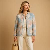 Cotton Printed Women's Coat | Casual Outerwear for Everyday Style | Lightweight Design for Versatile Wear
