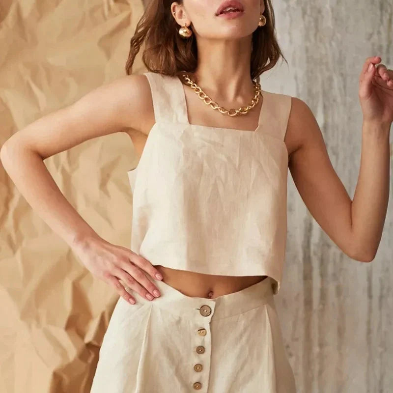 Cotton Wide-Leg Pants for Women | Comfortable Casual Trousers