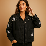 Cropped Denim Jacket for Women | Lightweight Casual Outerwear | Versatile Everyday Style