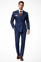Double Breasted Men's Wedding Guest Suit - Elegant Formal Attire in Classic Fit