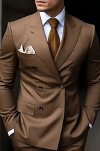 Double Breasted Men's Wedding Guest Suit - Elegant Formal Attire in Classic Fit