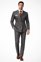 Double Breasted Men's Wedding Guest Suit - Elegant Formal Attire in Classic Fit