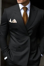 Double Breasted Men's Wedding Guest Suit - Elegant Formal Attire in Classic Fit
