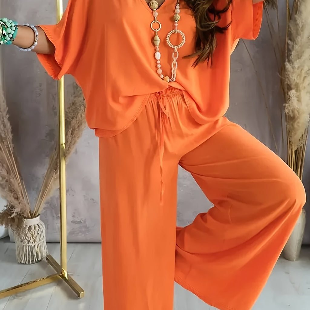 Effortless Lounge Set - Soft Fabric - Casual Style - Comfortable Home Wear