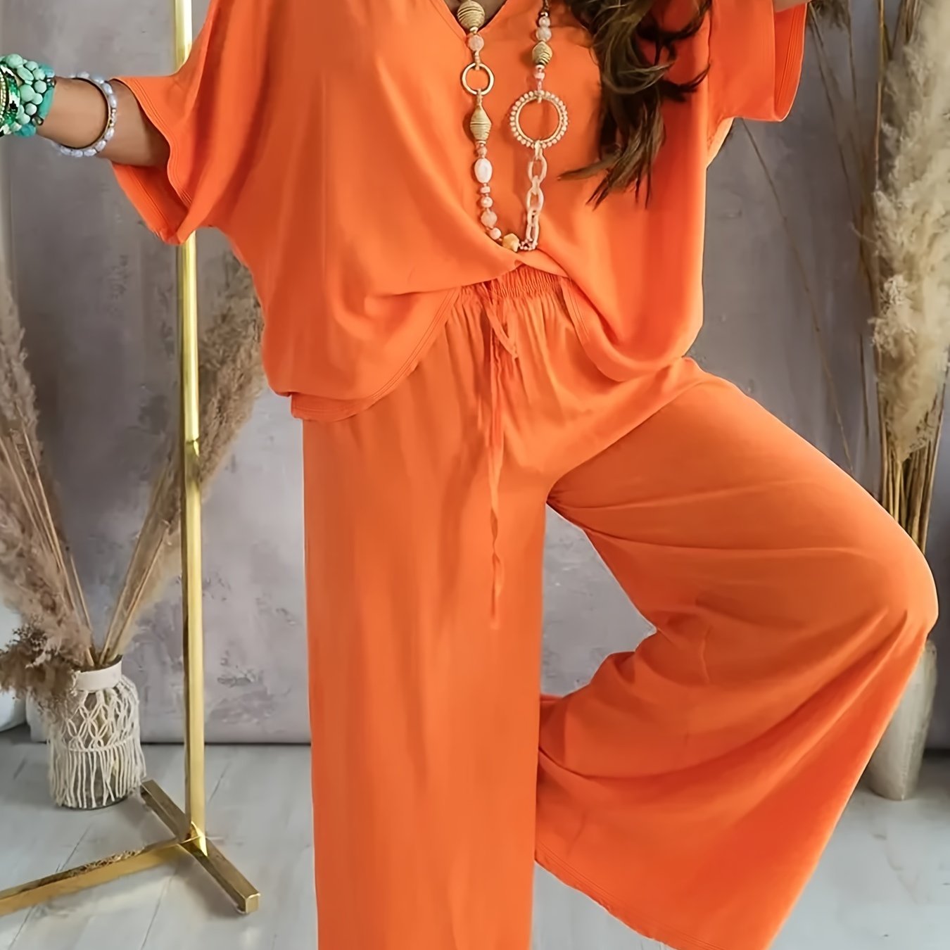 Effortless Lounge Set - Soft Fabric - Casual Style - Comfortable Home Wear