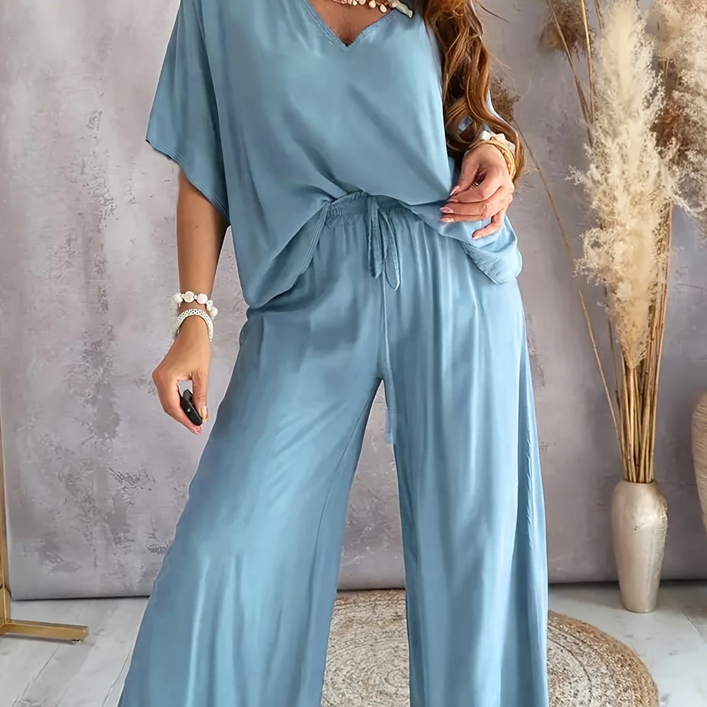 Effortless Lounge Set - Soft Fabric - Casual Style - Comfortable Home Wear
