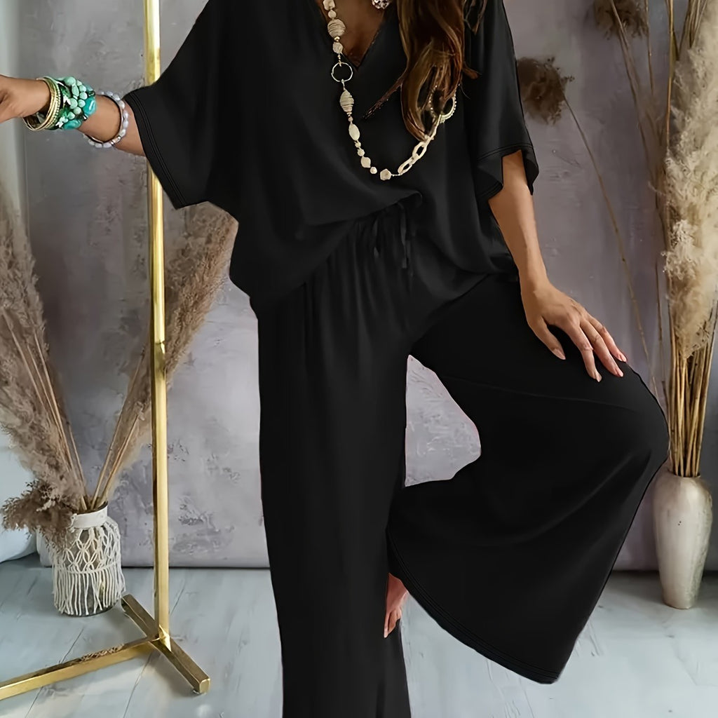 Effortless Lounge Set - Soft Fabric - Casual Style - Comfortable Home Wear