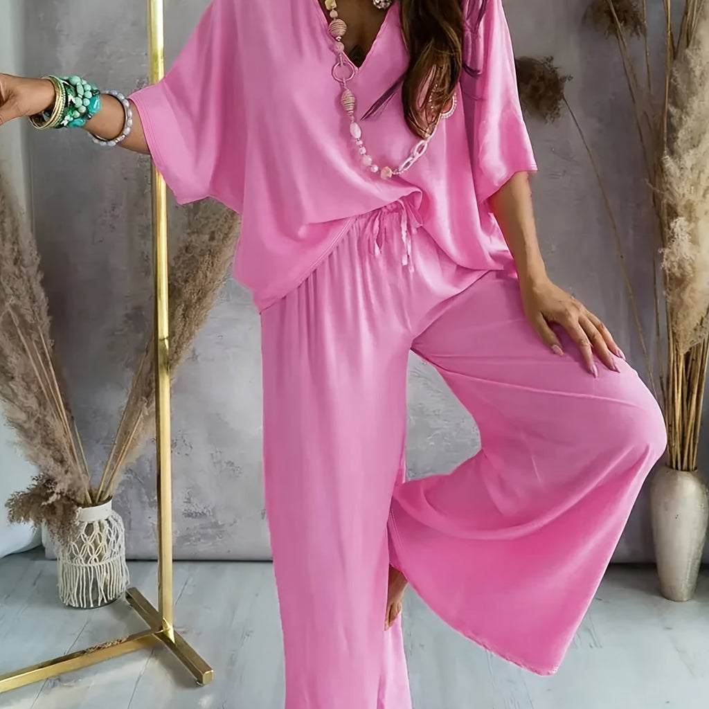 Effortless Lounge Set - Soft Fabric - Casual Style - Comfortable Home Wear