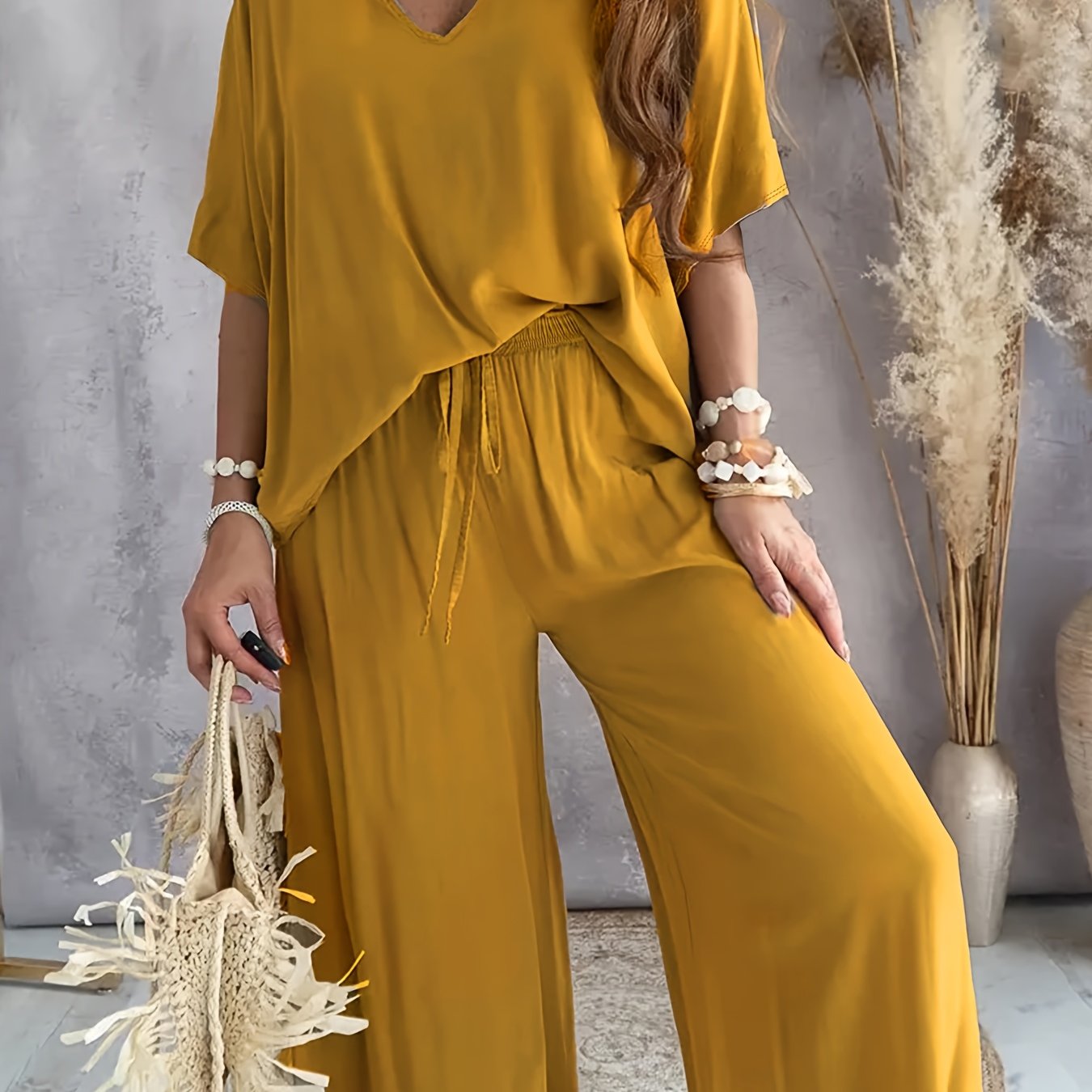 Effortless Lounge Set - Soft Fabric - Casual Style - Comfortable Home Wear