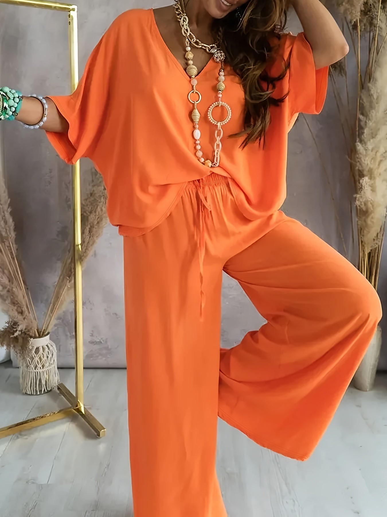Effortless Lounge Set - Soft Fabric - Casual Style - Comfortable Home Wear