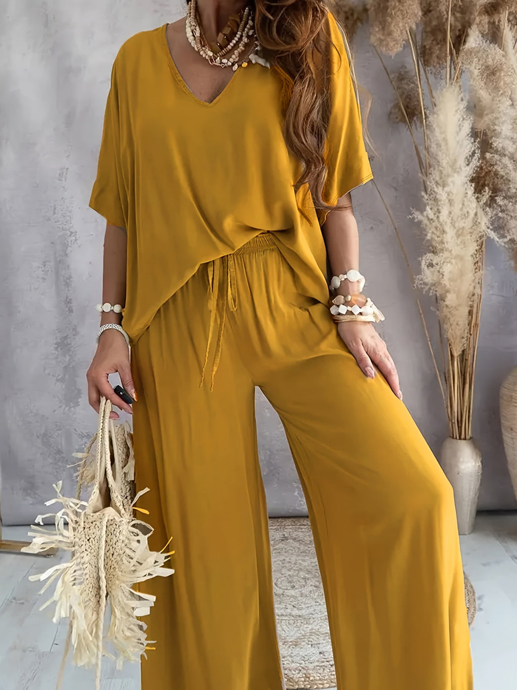 Effortless Lounge Set - Soft Fabric - Casual Style - Comfortable Home Wear