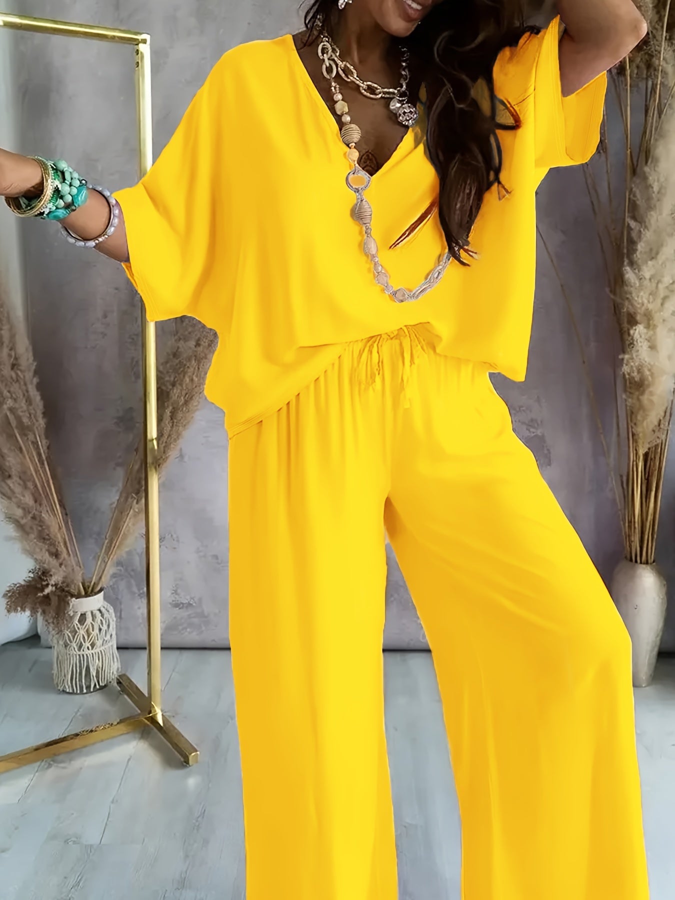 Effortless Lounge Set - Soft Fabric - Casual Style - Comfortable Home Wear