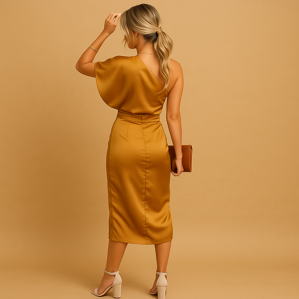 Minimalist Women's Dress in Lightweight Fabric | Versatile Day-to-Night Wear