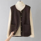 Luxe Fleece Gilet – Casual Wear, Layering