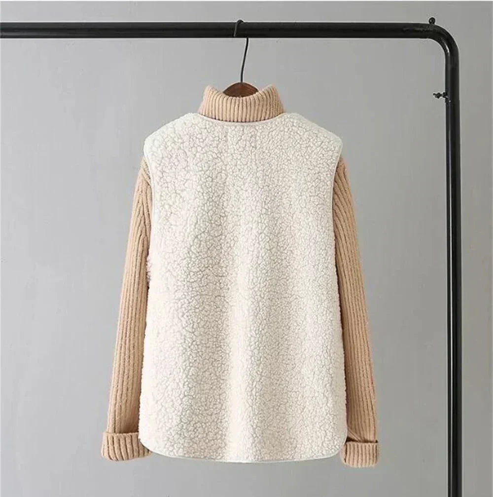 Luxe Fleece Gilet – Casual Wear, Layering