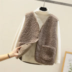 Luxe Fleece Gilet – Casual Wear, Layering