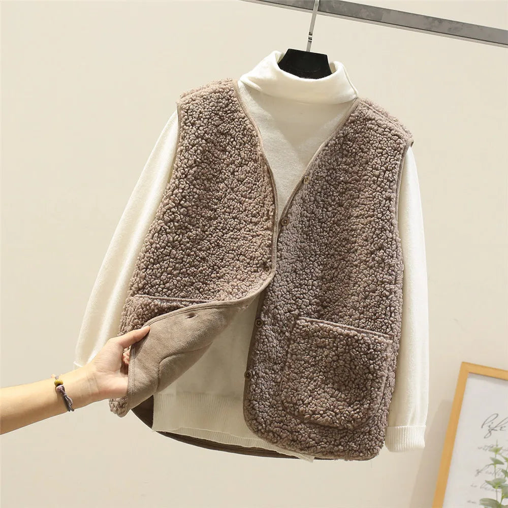 Luxe Fleece Gilet – Casual Wear, Layering