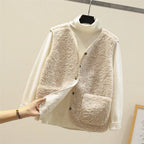 Luxe Fleece Gilet – Casual Wear, Layering