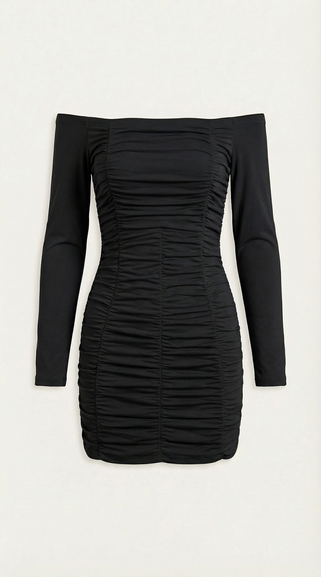 Figure-Hugging Mini Dress in Stretch Fabric - Elegant Evening Wear for Parties and Special Occasions
