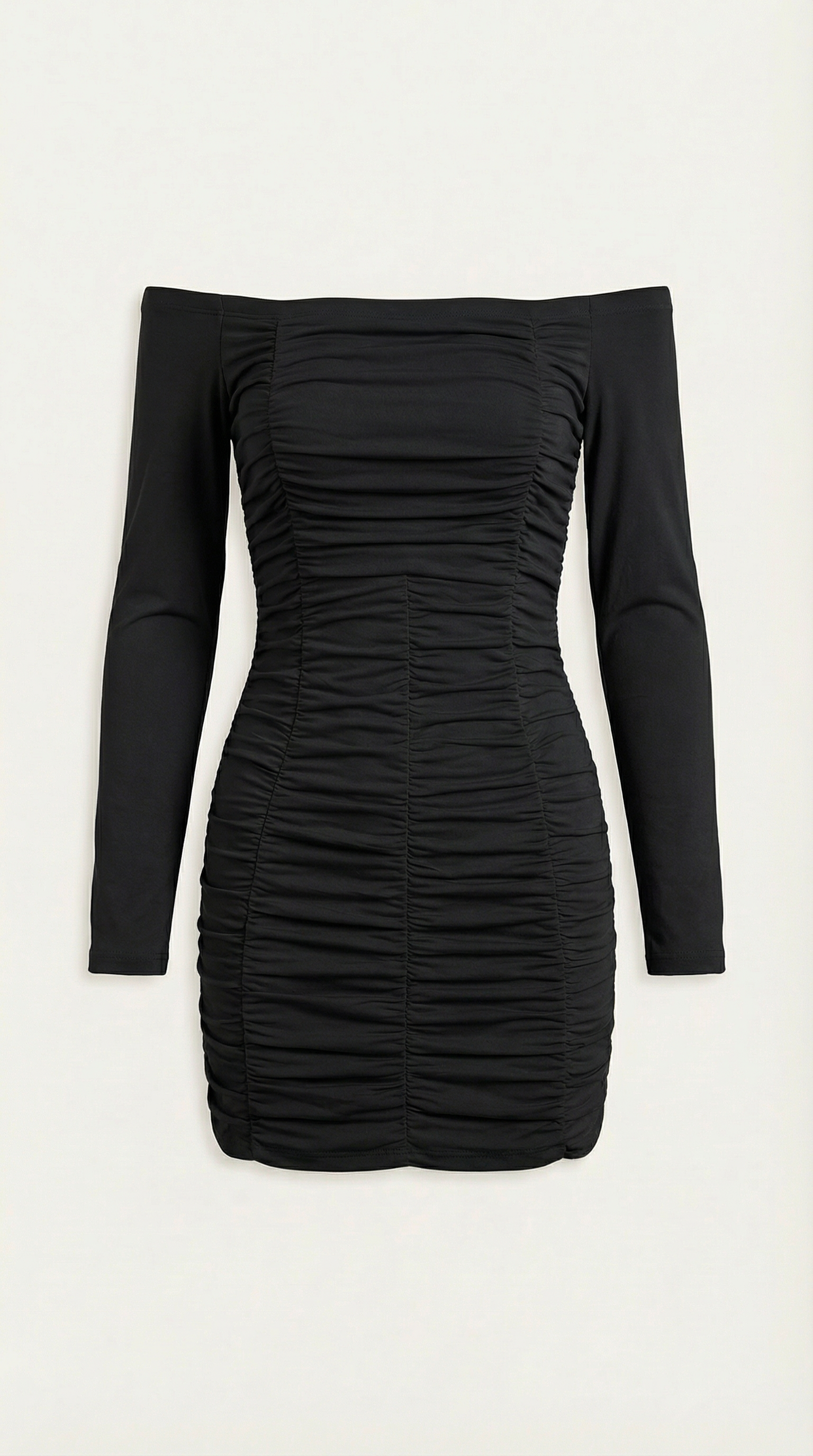 Figure-Hugging Mini Dress in Stretch Fabric - Elegant Evening Wear for Parties and Special Occasions