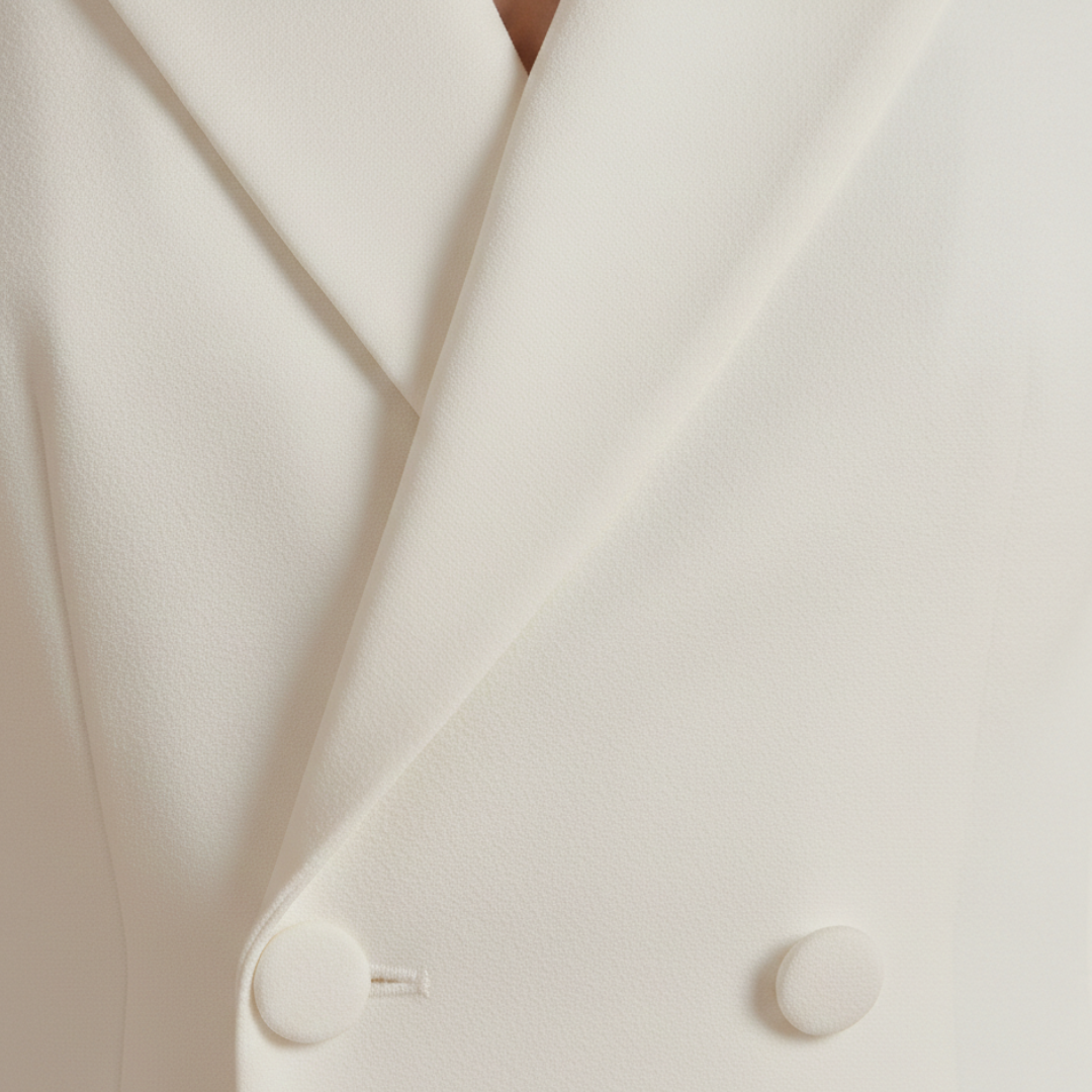 Fitted Midi Dress with Elegant Lapel Design for Women's Formal Wear