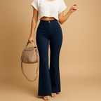 Flared Corduroy Pants for Women | Soft Fabric | Casual Everyday Wear | Comfortable Fit