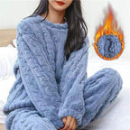Fleece Pajama Set for Women and Men | Cozy Sleepwear for Home Use