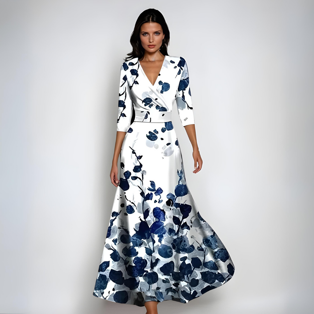 Floral Cotton Short Sleeve Dress for Women - Lightweight Casual Summer Outfit for Everyday Wear