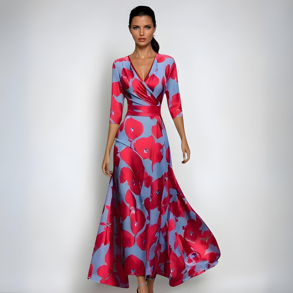 Floral Cotton Short Sleeve Dress for Women - Lightweight Casual Summer Outfit for Everyday Wear
