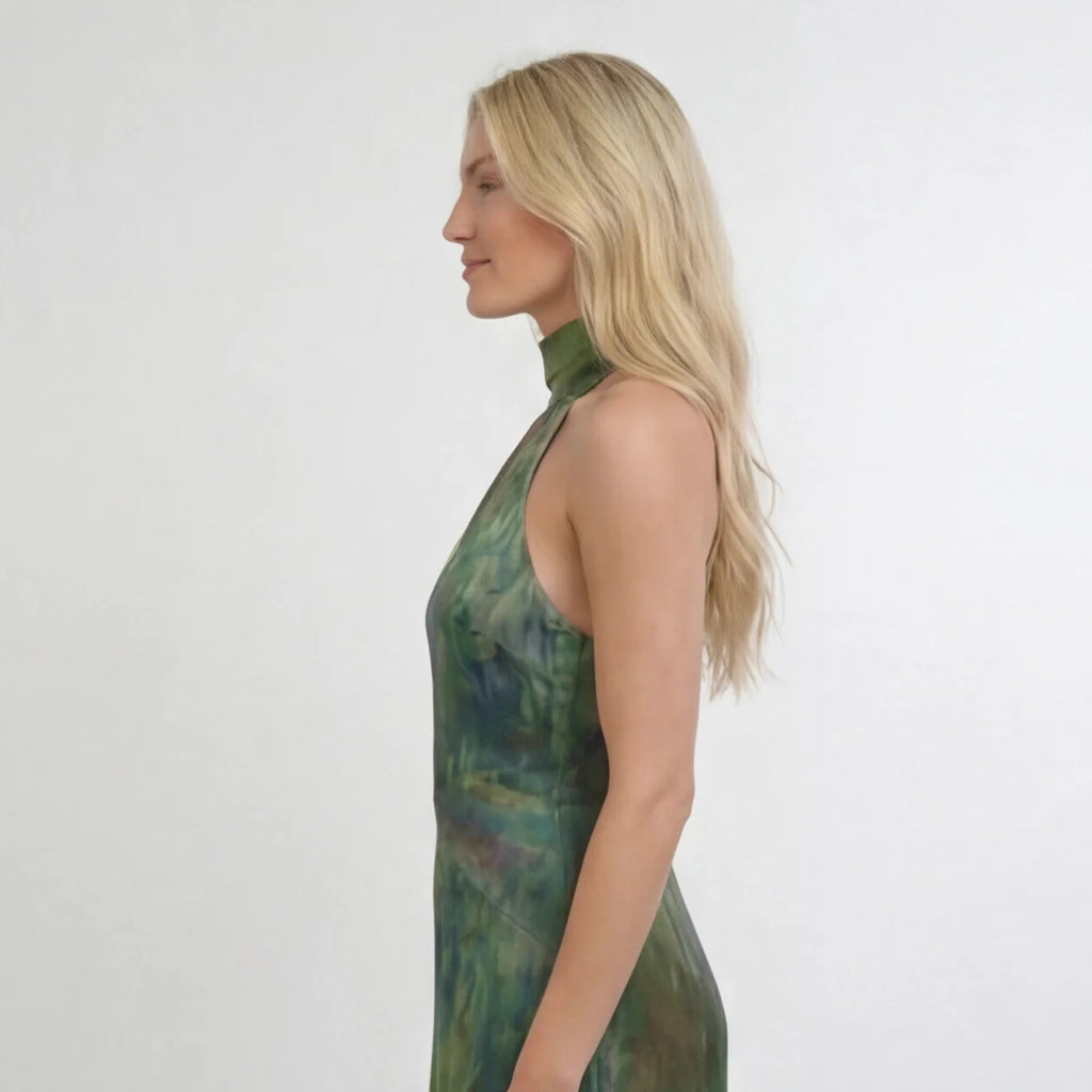 Floral Maxi Dress in Lightweight Fabric for Summer Parties and Events