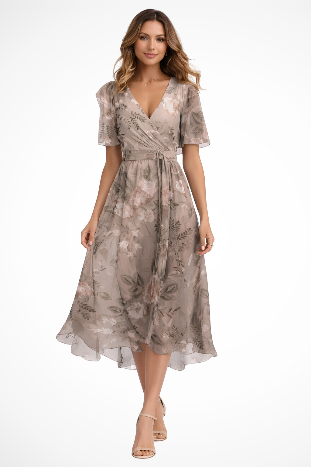 Floral Maxi Summer Dress | Short Sleeve | Lightweight Cotton | Women's Fashion