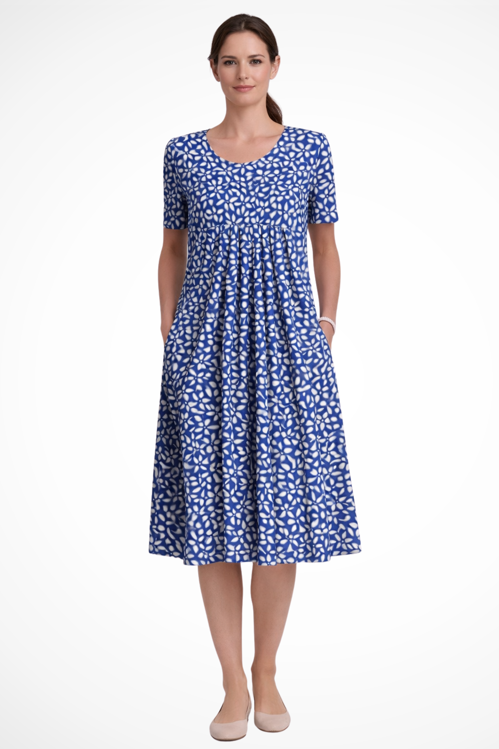 Floral Maxi Summer Dress | Short Sleeve | Perfect for Festive Occasions