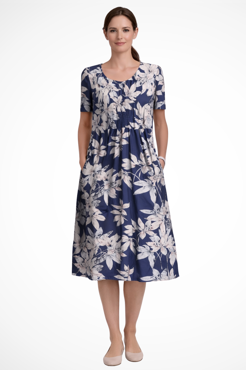 Floral Maxi Summer Dress | Short Sleeve | Perfect for Festive Occasions