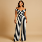 Floral Off-Shoulder Jumpsuit | Lightweight Fabric | Casual Summer Wear | Multiple Sizes Available