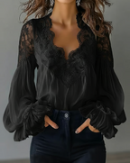 Floral Print Blouse in Lightweight Fabric for Casual Wear