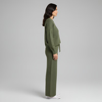 Soft Knit Women's Loungewear Set - Comfortable Casual Outfit for Home Relaxation
