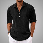 Gideon Casual Button-Up Shirt in Cotton Blend for Everyday Wear