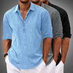 Gideon Casual Button-Up Shirt in Cotton Blend for Everyday Wear