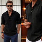 Gideon Casual Button-Up Shirt in Cotton Blend for Everyday Wear