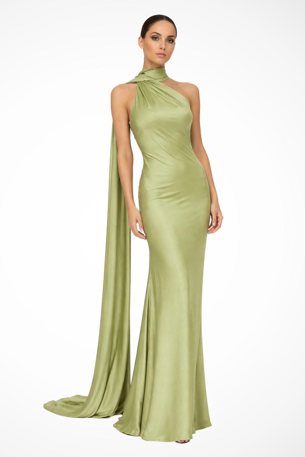 Halter Neck Sleeveless Maxi Dress for Women | Elegant Wedding Guest Attire